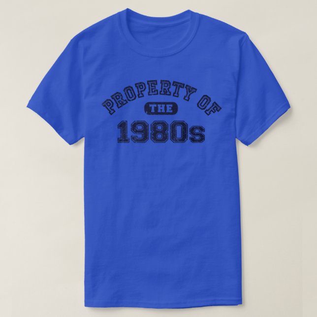 Camiseta Propriedade dos anos 80 (Frente do Design)