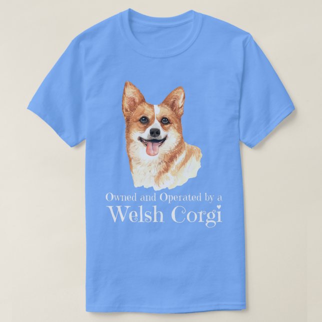 Camiseta Propriedade E Exploração De Um Cachorro Galês De C (Frente do Design)