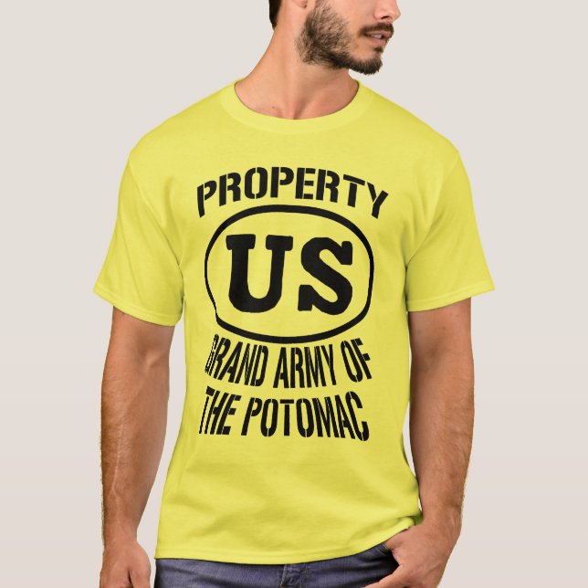 Camiseta Propriedade Grande Exército Potomac (Frente)