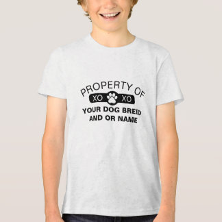 Camiseta Propriedade LT Personalizada de [Cachorro Raça/Nom
