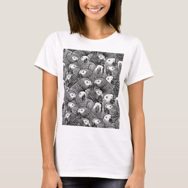 Camiseta Proprietário da cinza africana (Frente)