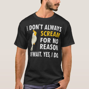 Camiseta Proprietário da Cockatiel Bird Lover Cockatiel Par