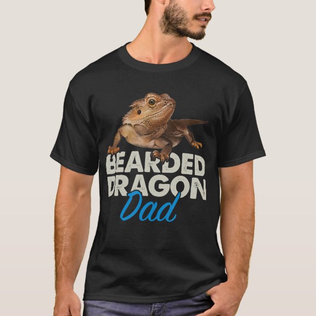 Camiseta Proprietário da Pet Réptil Lizard, Pai de dragão b (Frente)