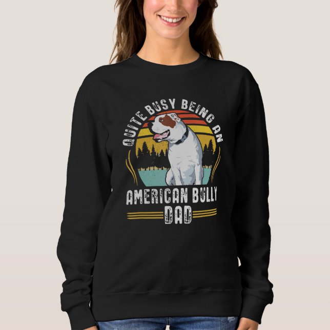 Camiseta Proprietário de Cachorro Americano Bully Pai (Frente)