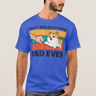 Camiseta Proprietário de Cachorro Corgi Melhor Pai Welsh Co
