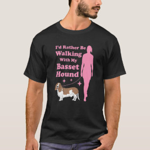 Camiseta Proprietário De Cachorro De Cachorro Basset Caminh