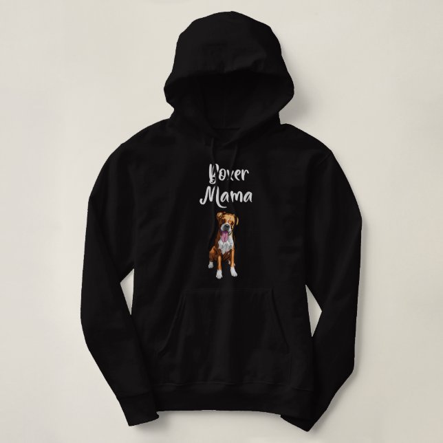 Camiseta Proprietário de Cachorro Dita Cachorro Mãe Boxer E (Frente do Design)
