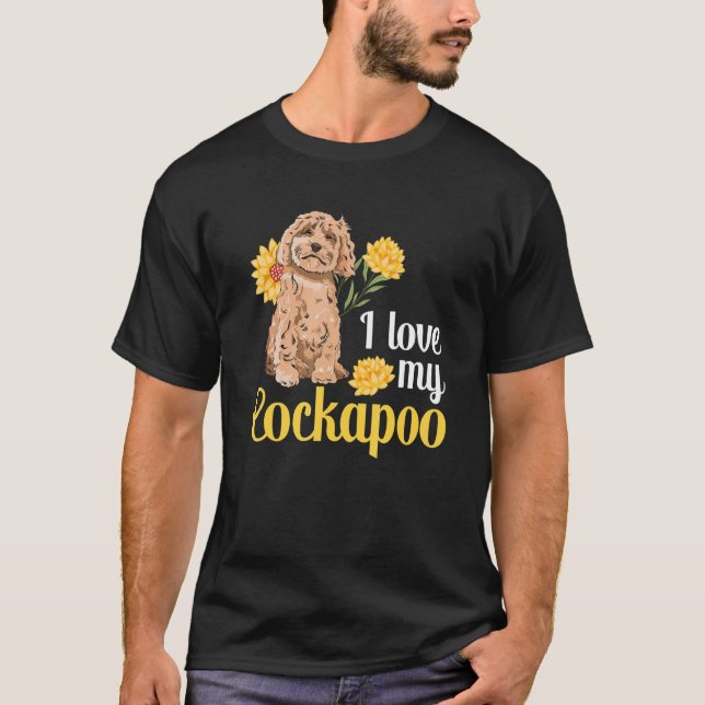 Camiseta Proprietário De Cachorro Eu Amo Minha Cockapoo (Frente)
