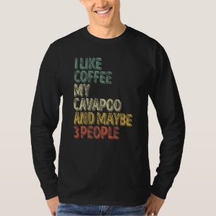 Camiseta Proprietário De Cachorro Eu Gosto De Café Meu Cava