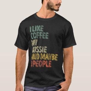 Camiseta Proprietário De Cachorro Eu Gosto De Café Minha Au
