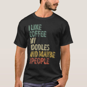 Camiseta Proprietário De Cachorro Eu Gosto De Café Minhas P