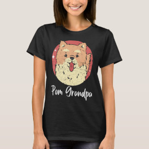 Camiseta Proprietário de Cachorro Mens Pom Avô Pomeraniano 