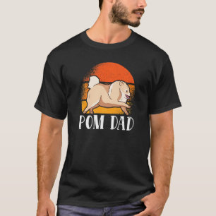 Camiseta Proprietário de Cachorro Pai Mens Pom Pomeraniano