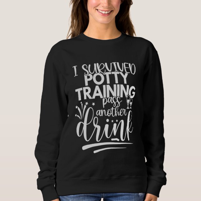 Camiseta Proprietário De Cachorro Piada De Vinho Eu Sobrevi (Frente)