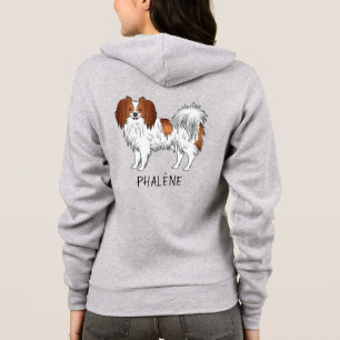 Camiseta Proprietário De Cachorros De Phalène Vermelho E Br