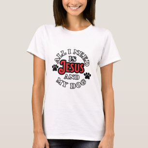 Camiseta Proprietário de Cachorros Religiosos Tudo que prec
