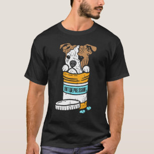 Camiseta Proprietário de Cães-De-Carne-De-Corte Antidepress