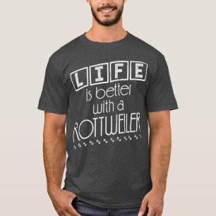 Camiseta Proprietário de Cães Presente Cães Adoráveis Rottw