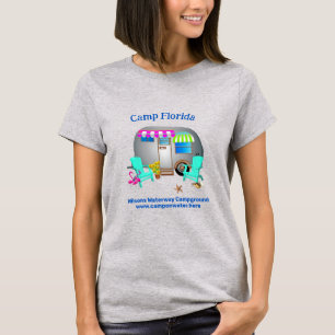 Camiseta Proprietário de Camping Site de Campingista de RV