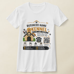 Camiseta Proprietário de Canil Personalizado Negócio de H