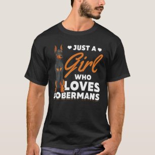 Camiseta Proprietário de Cão Doberman Mulheres Meninas Prop