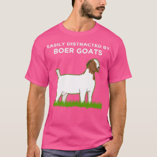 Camiseta Proprietário De Caprinos Facilmente Distraído Pelo