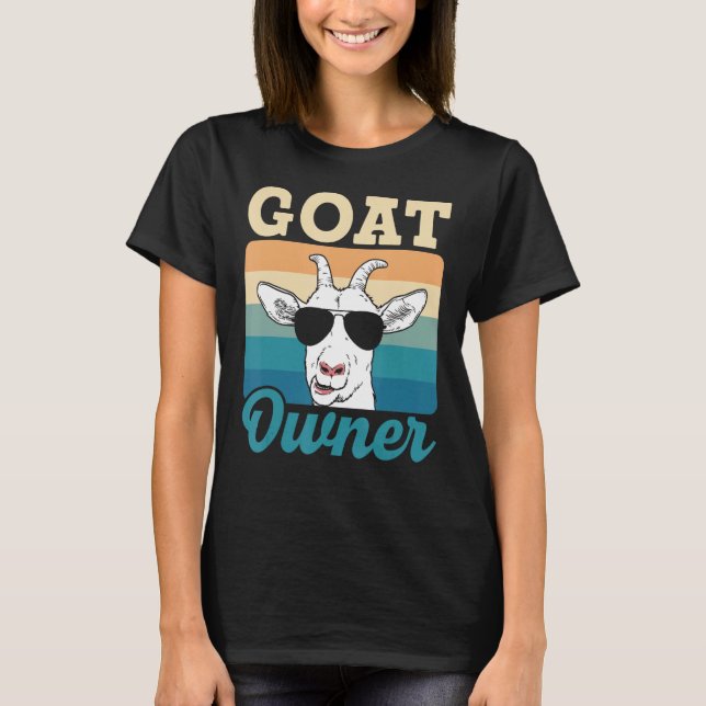 Camiseta Proprietário de Caprinos Pet Goat (Frente)