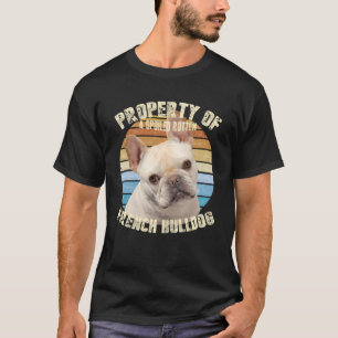 Camiseta Proprietário de Fawn do Bulldog Francês Retro Vint