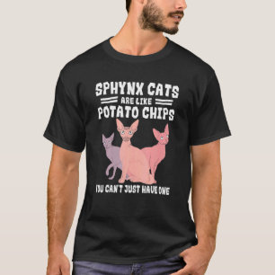 Camiseta Proprietário de Gato Sphynx Amante de Batatas Frit