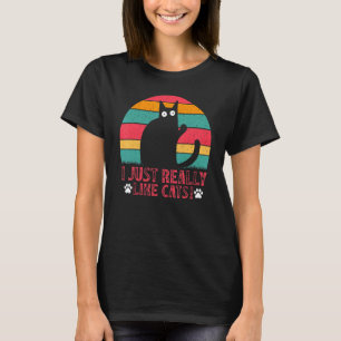 Camiseta Proprietário De Gatos Eu Gosto Muito De Gatos Que