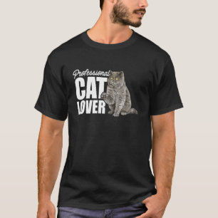 Camiseta Proprietário de Gatos Profissionais Trainer de Gat