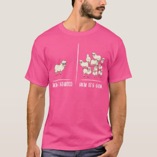 Camiseta Proprietário De Ovinos Como Começou Como Está indo