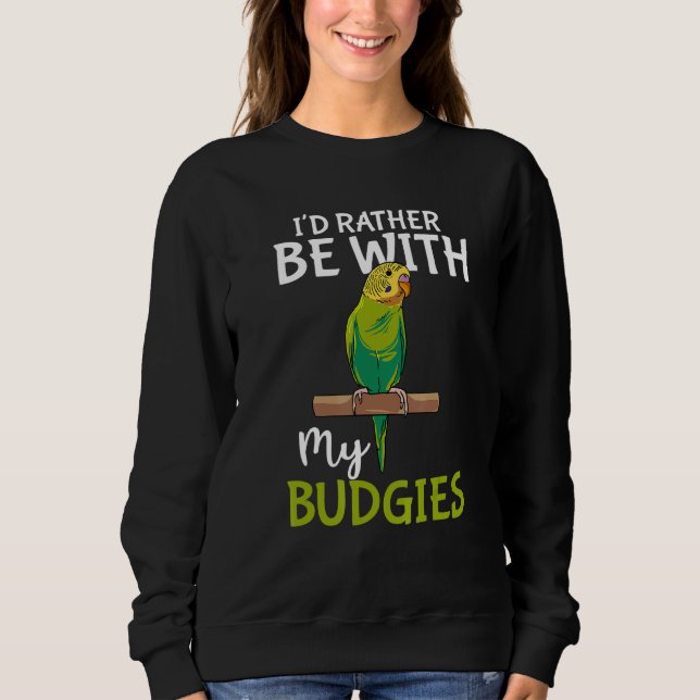 Camiseta Proprietário de Parakeet Bird Eu Preferencialmente (Frente)