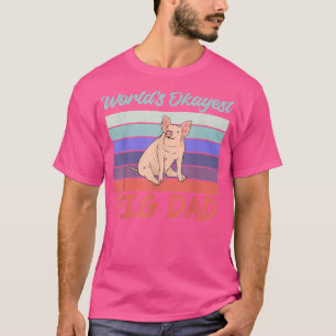 Camiseta Proprietário de porcos do Pai de porcos Pig Farmer