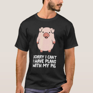 Camiseta Proprietário de porcos Farmer de porcos Desculpe n