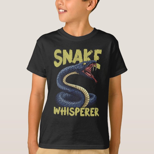 Camiseta Proprietário de répteis de animais Cobra engraçado (Frente)