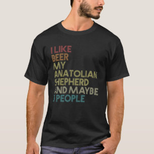 Camiseta Proprietário de Shepherd Anatólia Cerveja Cachor