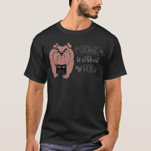Camiseta Proprietário de um belo cão-touro Os cães adoram M