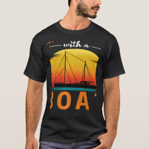 Camiseta Proprietário do barco desportivo Capitão Motor Boa
