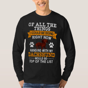 Camiseta Proprietário do Cachshund Gif