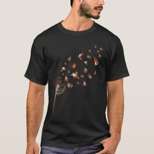 Camiseta Proprietário do cão Dandelion Pet Animal Dog Rough