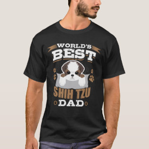 Camiseta Proprietário do cão do pai do Shih Tzu do mundo o