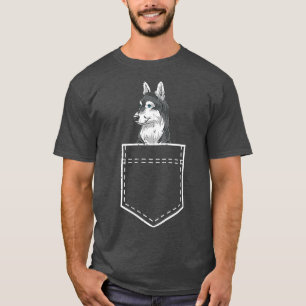 Camiseta Proprietário do cão Rouco Lover Pet Animal Pocket