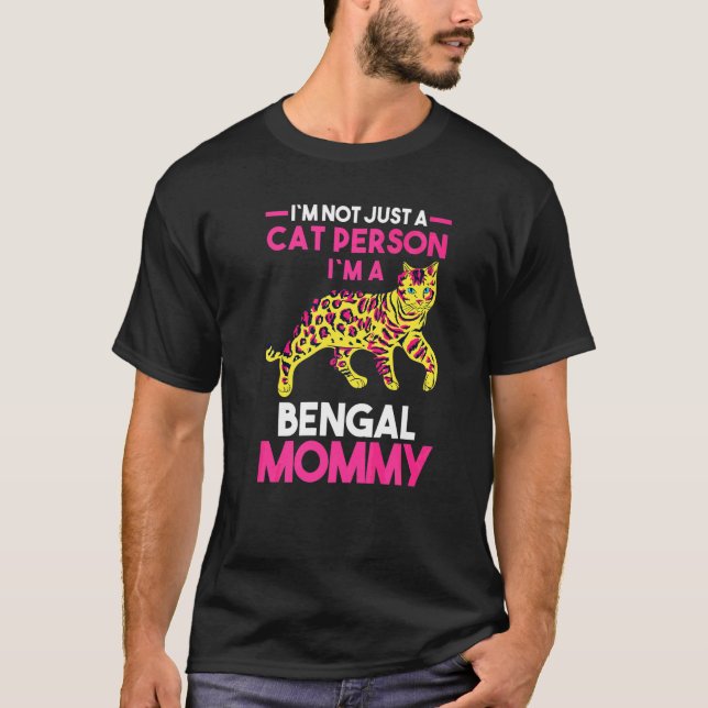 Camiseta Proprietário do Cat Bengal Mamãe (Frente)