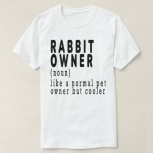Camiseta Proprietário do Coelho, coelho, coelho, fofo, engr