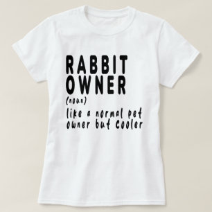 Camiseta Proprietário do Coelho, coelho, coelho, fofo, engr