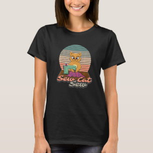 Camiseta Proprietário do gato costurando produtos de Gatinh
