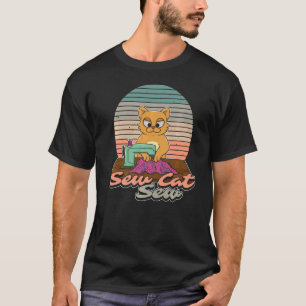 Camiseta Proprietário do gato costurando produtos de Gatinh