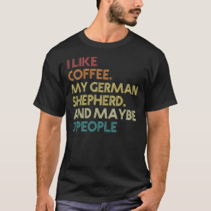 Camiseta Proprietário do german shepherd Café Sarcástico Di