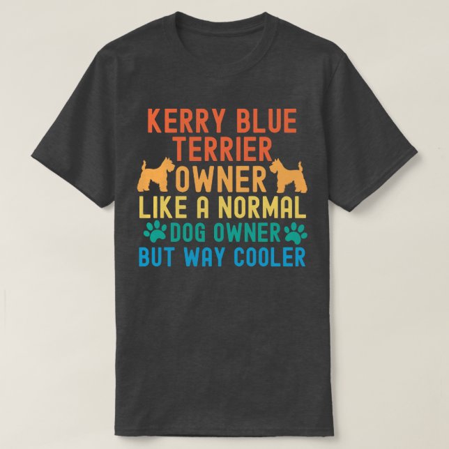 Camiseta Proprietário do Kerry Blue Terrier (Frente do Design)